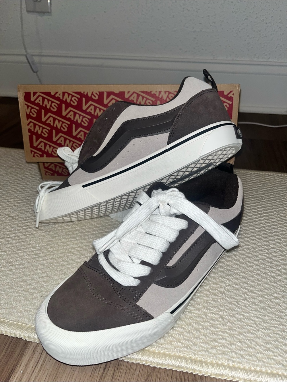 New in box Knu School brown vans